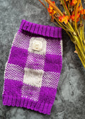 Small Purple and Parchment Dog Jumper